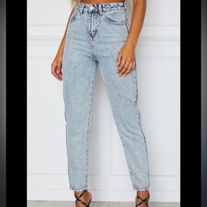 White Fox Boutique Like Duh High Rise Straight Jeans M